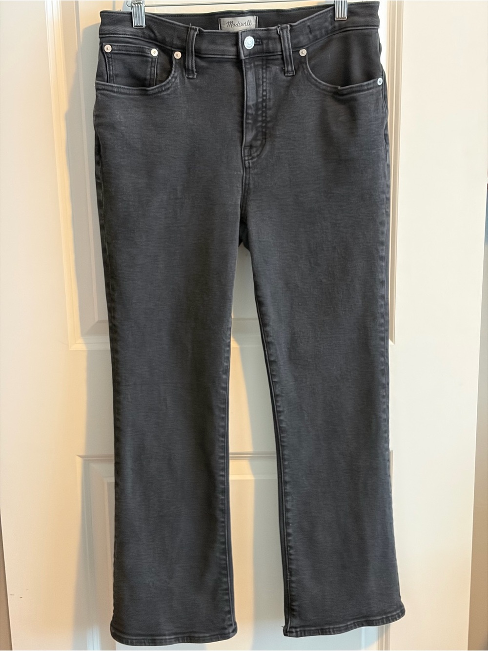 Madewell Black Flared Wide-Leg Jeans